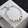 Pulsera de Amistad Única con Emojis Sonrientes para Mujer, Cadena Minimalista Retro de Moda Joyería para Influencers