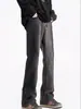 Jeans Bootcut de Primavera y Otoño para Niños, Pantalones Casuales Rectos Sueltos 2025 Nuevos Pantalones Largos Retro Americanos para Hombre