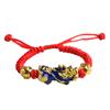 Pulsera valiente que cambia de color sensible a la temperatura, cuerda roja tejida a mano, suministro directo de fábrica, gran cantidad en stock