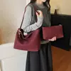Bolso Tote Grande de Textura Tejida Retro para Mujer 2026 Nuevo Otoño Invierno Estilo Perezoso Bolso Tote Versátil para el Trabajo Bolso Cruzado