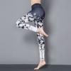 Pantalones de yoga para mujer, leggings de talla grande, estampados 3D transfronterizos, pantalones deportivos europeos y americanos, pantalones ajustados hasta el tobillo de Amazon, otoño e invierno.