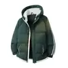 Chaqueta de Algodón Gruesa con Capucha y Forro Polar 2026 Invierno Nuevo Estilo Uniforme de Grupo Estilo de Negocios Impermeable Cálido Casual Abrigo de Algodón para Hombre