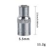Manga Hexagonal Pequeña de Vuelo de Manga Corta de 1/4" Acero Cromo Vanadio Cabezal de Manga 4-14mm Herramientas de Reparación de Automóviles Venta al por Mayor