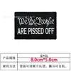 Amazon Inglés Bordado Creativo Velcro Transfronterizo Insignia Parche de Tela Mochila Exterior Insignia de Moral Parche Bordado Parche
