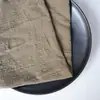 Tecido de Guardanapo de Algodão de Bambu com Travamento de Borda Tecido Amassado Evento de Casamento Gaze Tecido de Guardanapo Ocidental Decoração de Mesa de Jantar Ocidental Pano de Prato