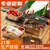 Caixa Quadrada para Crispy de Aço Inoxidável Personalizada Selada para Preparo de Vegetais ao Ar Livre Caixa de Armazenamento Refrigerada para Geladeira Doméstica Lancheira Atacado