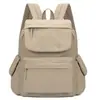 Mochila Simples Cor Sólida Novo Estilo 2026 para Mulheres, Grande Capacidade, Leve, Mochila Escolar para Estudantes, Mochila Tendência Casual para o Dia a Dia