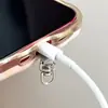 Almofada para cordão de celular, clipe de metal de aço inoxidável ultrafino, acessório de segurança anti-perda para celular, cordão de conexão especial