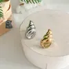 Anillo de Acero Inoxidable con Forma de Caracola de Nueva Moda Transfronterizo Anillo Tridimensional Versátil para Anillo del Dedo Índice de Vacaciones y Viajes Personalizado