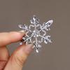 Pinza para el Cabello de Copo de Nieve con Pedrería Super Brillante tamaño pequeño Pinza para el Flequillo Pinza para el Cabello con Sentido Avanzado Pinza de Pato Accesorios Elegantes para el Cabello para Mujeres