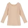 Conjunto Térmico Fino de Fleece para Meninas Camada Base Infantil Cor da Pele Roupa Quente de Performance Manga Longa Roupas de Outono Roupa Íntima Roupas de Outono