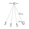 Cuerda de Acero de Cuatro Partes para Colgar Cuerda Fabricante Venta al por Mayor Nuevas Luminarias con Cerraduras de Cable