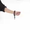Material antiguo palo de sándalo morado cadena de mano para cuentas cuentas texto pieza para jugar en la mano suave pulsera para dedos pulsera joyería