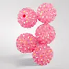 12MM ~ 20MM bola de diamante plano acrílico color AB bola de diamante de resina accesorios DIY pulsera joyería