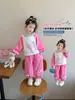 Conjunto de Primavera 2026 para Meninas Nova Moda de Primavera Moletom Estiloso Infantil e Calça Casual Conjunto de Duas Peças Roupas de Bebê