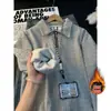 Moletom de Lã com Zíper Meio Aberto Novo Estilo Outono/Inverno para Homens, Pulôver Casual Solto Estilo Retro Americano com Padrão de Trigo e Gola Reversível