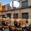 1 Carro de iluminação móvel holofote de engenharia de elevação automática omnidirecional LED de emergência de incêndio lâmpada halógena