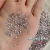 Pedras de Strass para Unhas Zircônia Rosa 5A Chanfrada Mini Pedras Pequenas Redondas Quadradas Rombos Tiras Longas Marquise Pedras de Strass para Unhas