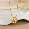 Colar Personalizado para Mulheres Amazon Xiyin Pingente Redondo Moda Europeia e Americana Corrente de Clavícula Balão de Aniversário Letras Brilhantes