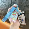 Llavero Creativo Nuevo Estilo Gominola de Frijol Crema Helado Colgante Lindo para Bolsa Llavero de Coche Máquina de Garra Regalo Venta al por Mayor