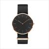 Reloj Clásico Simple Ultrafino de Esfera Grande Dos Agujas Combinación de Color Lona de Nailon Reloj de Cuarzo Reloj Casual para Parejas