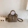 Bolso Elegante Estilo Coreano Bolso Cubo para Mujer 2026 Nuevo Nicho Bolso de Hombro Cruzado de Gama Alta Bolso de Moda para Viajes