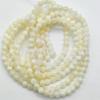 Collar de Cuentas Redondas de Jade Persa Amarillo Popular en Transmisión en Vivo, Elegantes Accesorios de Joyería Dulces y Femeninos, Joyería de Cuentas Sueltas de Jade Beige