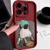 Capa de telefone EMO puppy para iPhone16plus 12promax anti-queda 14 fosca 13 apple XS nicho