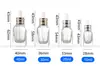 Botella gotero con base de rejilla cuadrada 30ml Botella de muestra de aceite esencial Botella dispensadora de líquido de esencia cuadrada Botella de líquido cosmético