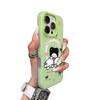 Capa Magnética de Geléia Dois em Um para Celular Apple, Capa de Celular de Camada Dupla Caseti de Alta Qualidade, Capa de Celular Gatinho Preto Pequeno Estilo Ins