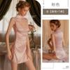 Lencería de Estilo Nuevo con Cuello Vertical Hueco en el Pecho Abierto en el Lateral con Cordones Retro Cheongsam Conjunto de Uniforme Pasión para la Cama 1867
