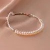 Collar de Perlas Francesas de Plata S925 Nalan para Mujer Verano Simple y Elegante Joyería de Perlas Rota Plata D9691