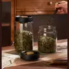 Botella de Almacenamiento para Té, Contenedor Sellado al Vacío para Café en Polvo, Frasco Sellado para Alimentos con Tapa, Frasco Sellado Especial de Vidrio para Granos de Café