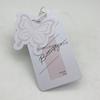 Etiquetas de Vestuário Casual Chique Masculino e Feminino Marca Registrada Côncava e Convexa Personalizada Cartão Branco Etiquetas de Bagagem Certificados de Calçados