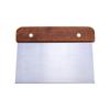 Cortador de masa con mango de madera transfronterizo, cortador de harina de acero inoxidable, raspador, herramienta para hornear, cortador de fideos, cortador manual