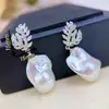 Accesorios de Perlas Irregulares Barrocas DIY Circonita Diseño Pequeño de Nicho Sentido de Diseño Retro Francés de Gama Alta Montura de Cola de Pez Barroca