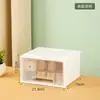 Bainabang Caja de Almacenamiento de Escritorio Superior Multiespecificación Cuadrada con Cajón Apilable Gabinete de Almacenamiento a Prueba de Polvo Caja de Almacenamiento Combinada