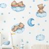 Comercio exterior dibujos animados estrellas oso luna nubes sala de estar habitación infantil jardín de infancia decoración del hogar pegatinas de pared autoadhesivas venta al por mayor