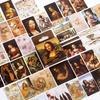 Pegatinas de Pinturas Famosas del Mundo Van Gogh Monet Da Vinci Pintura al Óleo Diario de Mano Manual de Crecimiento Decoración de Álbum de Fotos Pegatinas de Sello