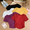 Top Corto Tubo Ajustado Sexy Rápido para Chica Camisola Floral Dulce y Picante Top Adelgazante para Mujer con Almohadilla para el Pecho para Ropa Exterior