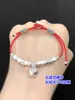 S999 Plata Pura Hebilla de Cabeza de Buckle Rising Retro Pulsera de Cuerda Trenzada para Mano Collar Accesorios DIY Hechos a Mano