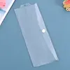 Bolsa de Cierre de PVC Transparente Personalizada Bolsa de Almacenamiento para Papelería Regla Bolsa para Lápices de Estudiante Esmerilada Logo Imprimible