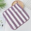 Toalla cuadrada pequeña de felpa coral de franja ancha 30*30 toalla suave absorbente cocina toalla pequeña para colgar lavado de cara toalla pequeña