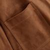 Comércio Exterior Transfronteiriço Roupas Femininas Outono 2025 Estilo Europeu e Americano Blazer de Camurça com Botão Único e Manga Longa para Mulheres A711549F