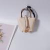 Mini Colgante de Bolsa de Canasta de Verduras Exquisito Llavero de Coche Colgante Lindo Monedero Pequeño Creativo Bolsa para Audífonos Joyería