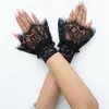 Luvas de Renda sem Dedos Estilo Retrô Y2K Acessórios de Noiva para Noite Inverno 2025