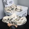 Zapatos Croc para Hombre Ropa de Exterior de Verano Ropa Casual Resistente al Desgaste Chanclas con Puntera para Hombre Sandalias de Playa Versátiles de Doble Propósito para Hombre