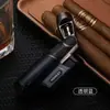 Encendedor Baicheng Magic Dragon a prueba de viento apilable con botella de gas de gran capacidad, pequeña linterna, encendedor creativo de llama directa, 90% de descuento