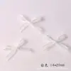 Decorações de Unhas com Laços de Organza, Acessórios de Unha Fada em Renda de Malha de Tecido Tridimensional, Acessórios de Unha Acabados com Strass