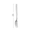 Cuchillo, Tenedor, Cuchara de Acero Inoxidable, Mango Cuadrado Convexo Cuchillo para Filete, Tenedor, Cuchara, Cuchara Redonda, Tenedor de Postre, Cucharilla de Café, Juego de Vajilla para Mesa de Hotel y Restaurante